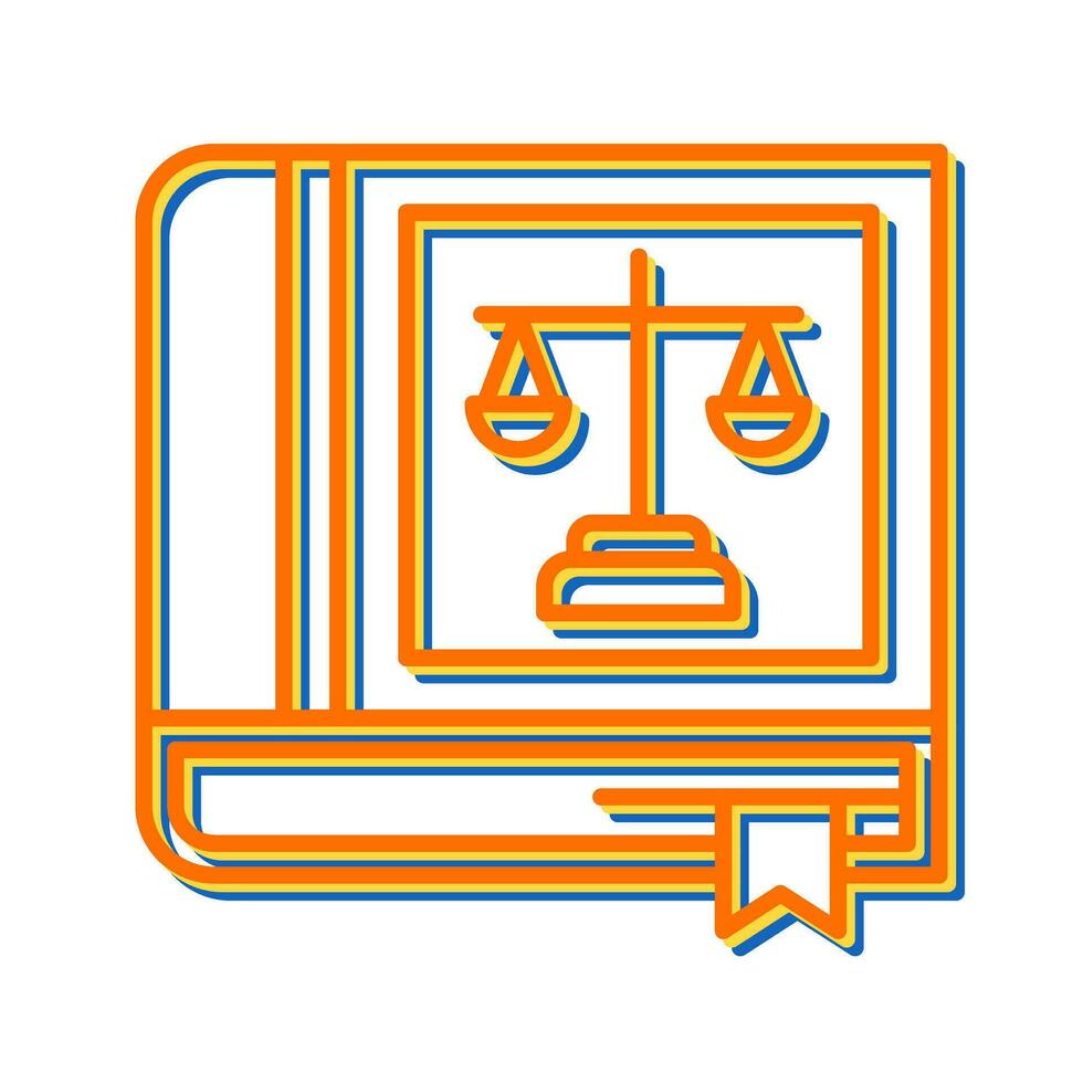 Law Book Vector Icon