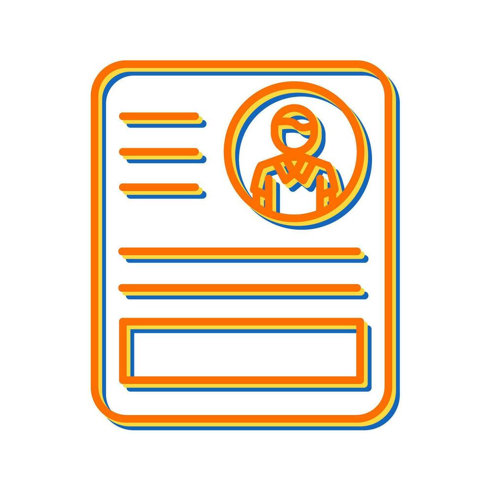 CV Vector Icon