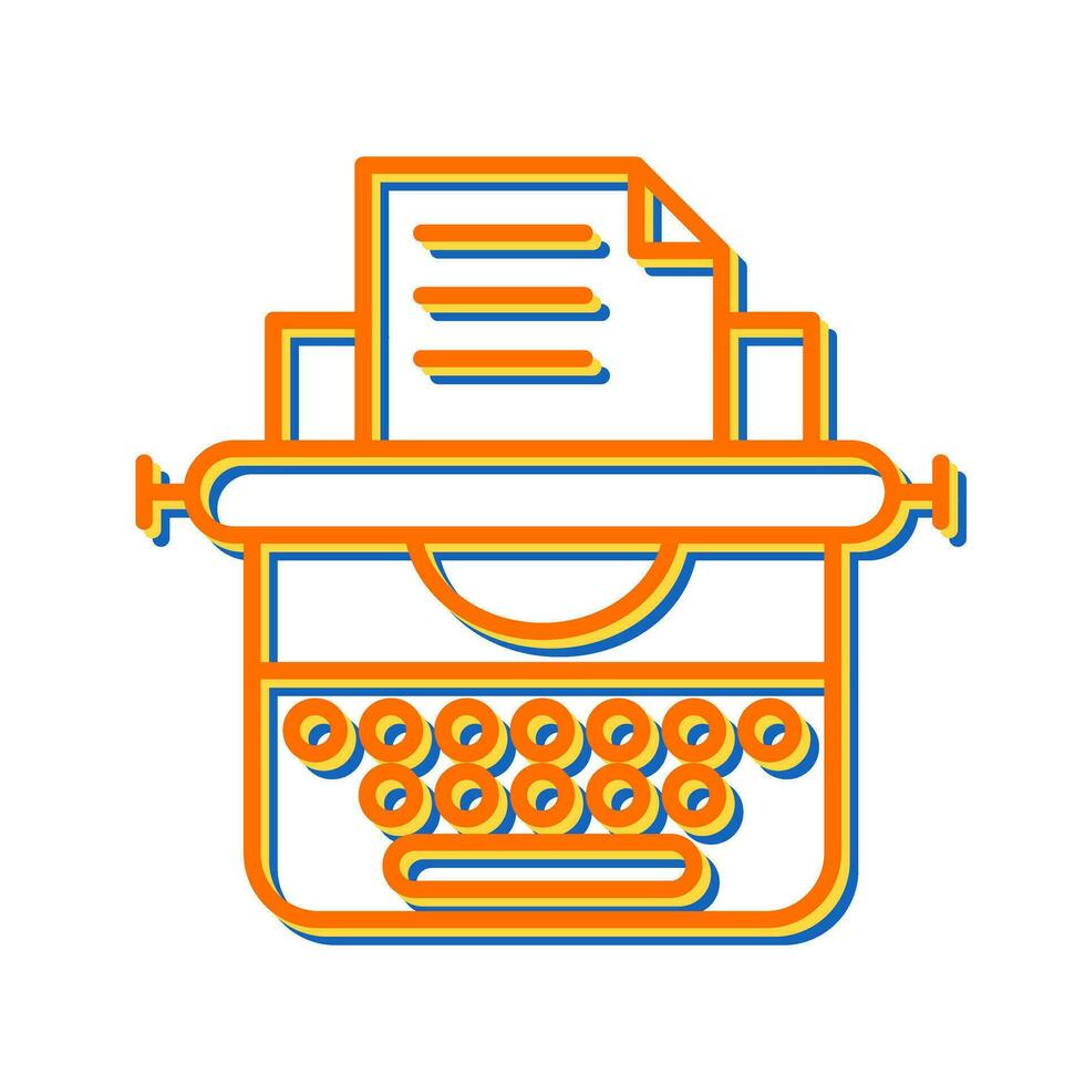 Typewriter Vector Icon