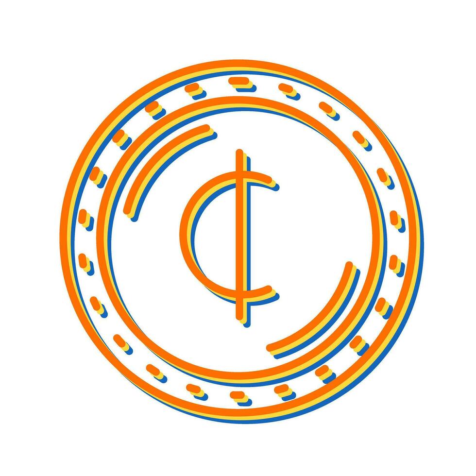 Cedis Currency Vector Icon