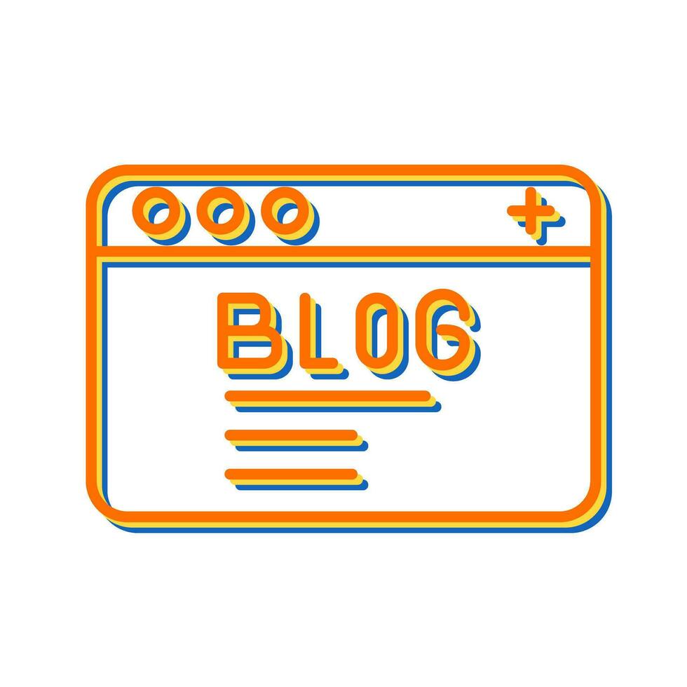 icono de vector de blog