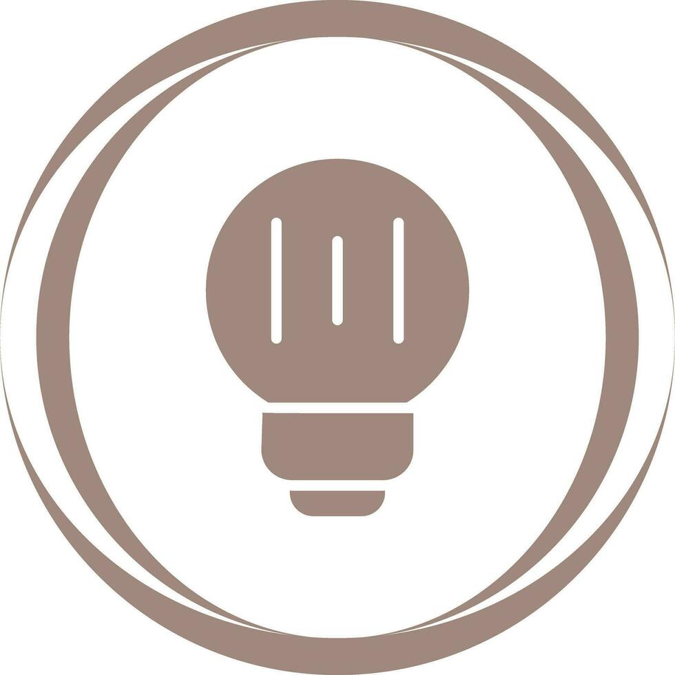 icono de vector de bombilla led