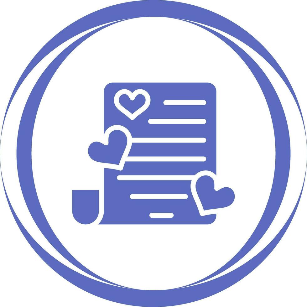 Romantic poem Vector Icon