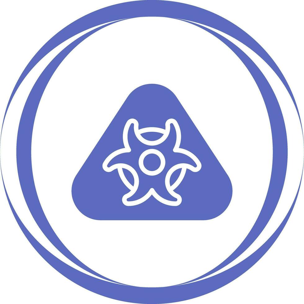 Hazardous materials symbol Vector Icon