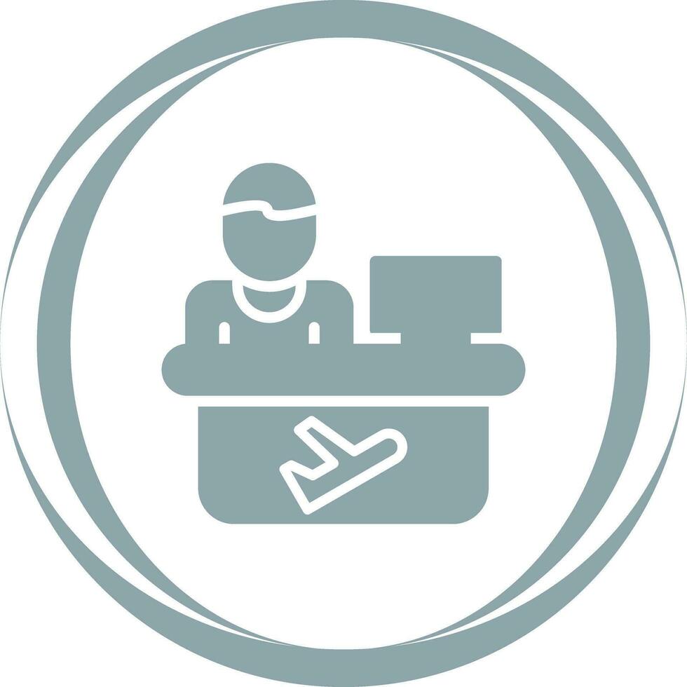 Travel Agent Vector Icon