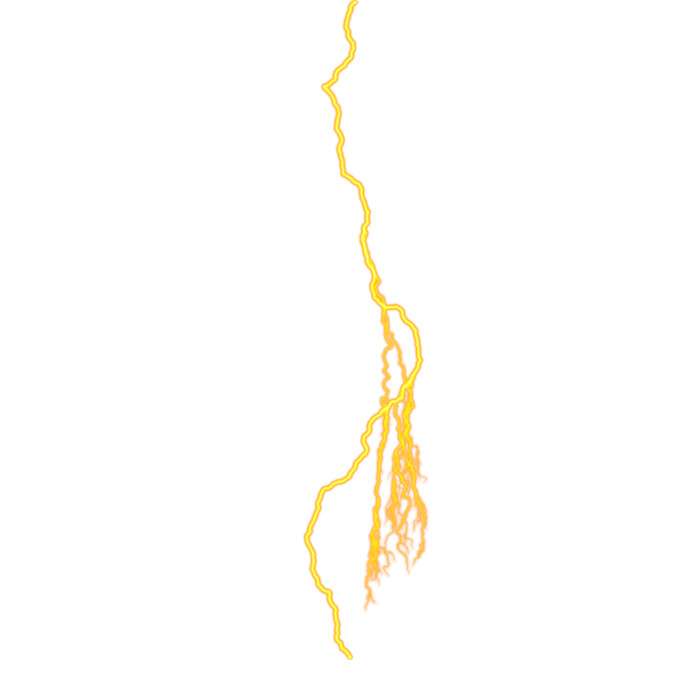 Yellow lightning effect isolated on transparent background 28261147 PNG