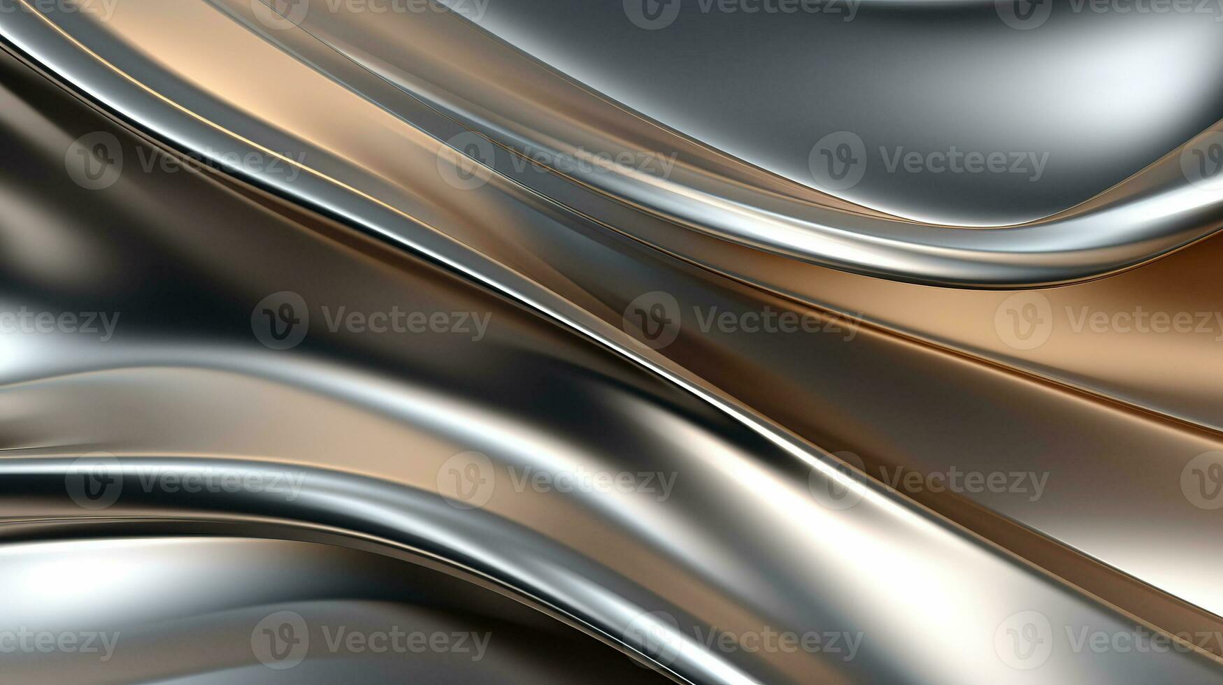 Abstract Background with flowing liquid metal texture. photo