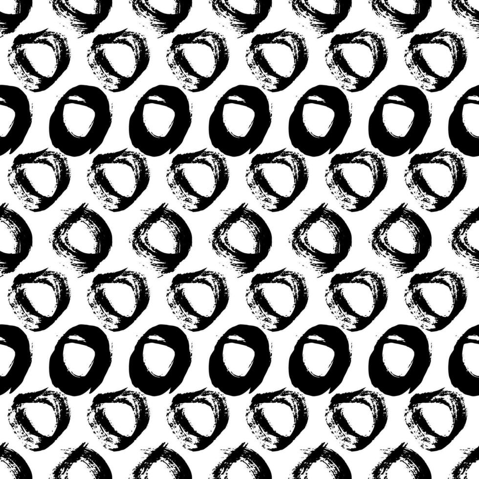 Seamless pattern with sketch circles shape vector