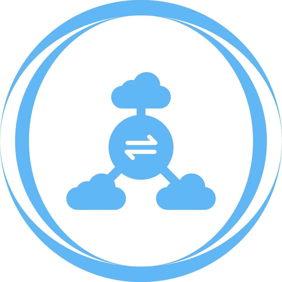 Multi-Cloud Vector Icon