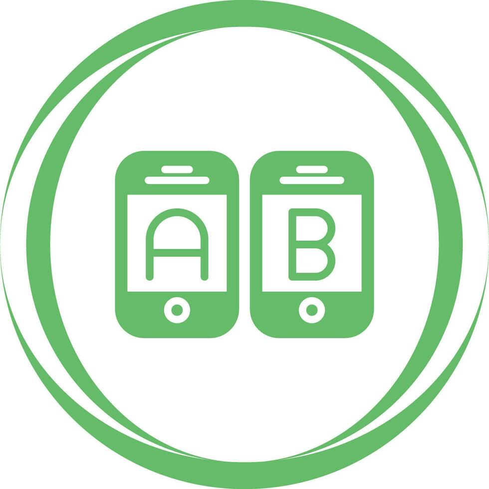 A B Testing Vector Icon