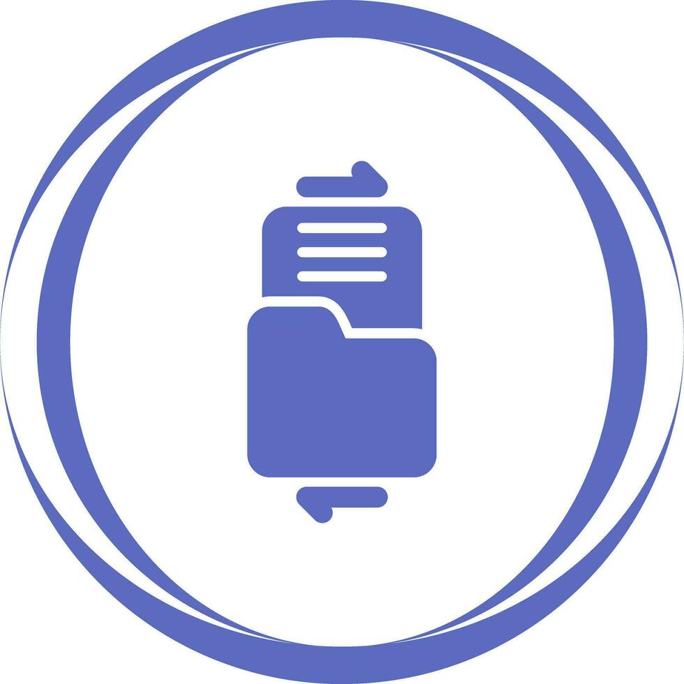 icono de vector de intercambio de archivos