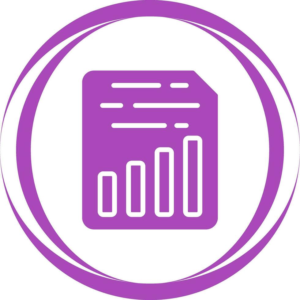 Document Insert Chart Vector Icon