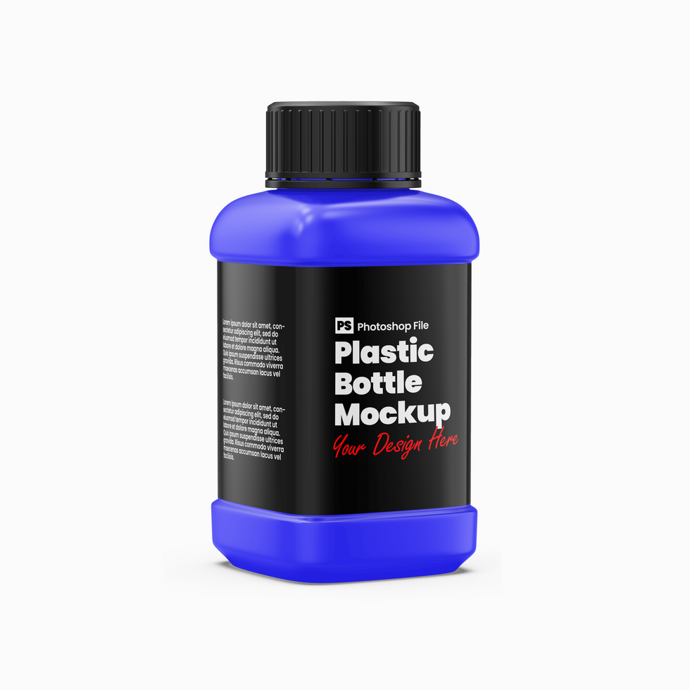 Plastic Bottle Mockup psd
