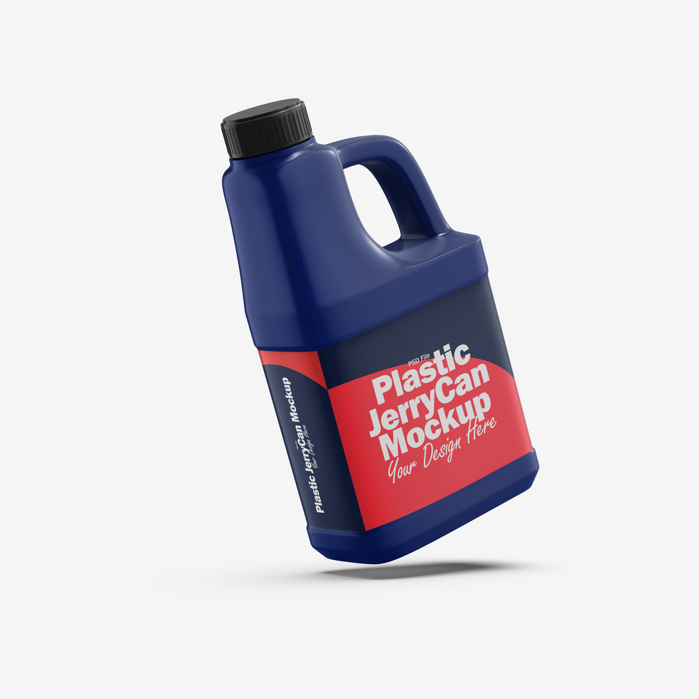 Plastic Jerrycan Mockup psd