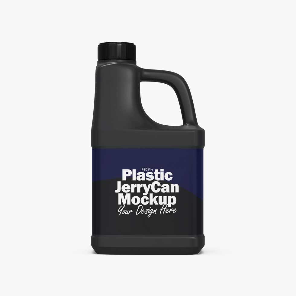Plastic Jerrycan Mockup psd