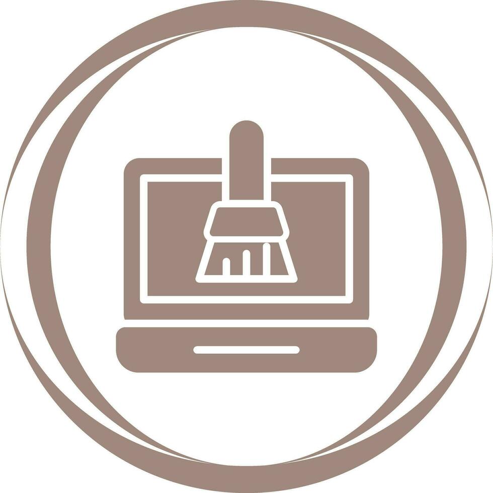 Disk Cleanup Vector Icon