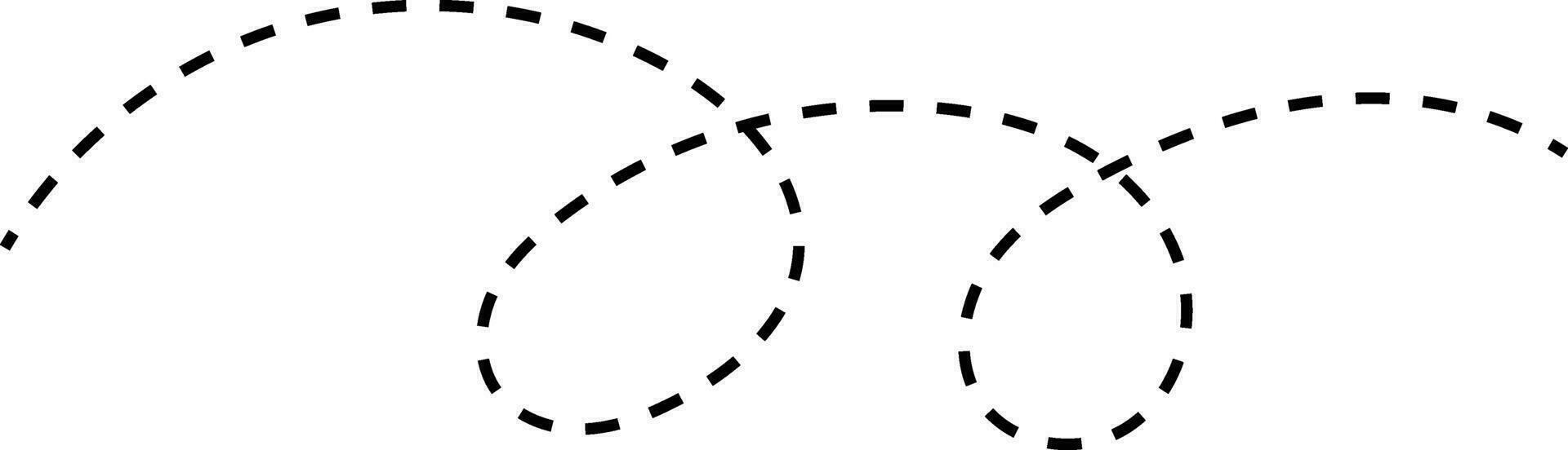 Curved Dashed Line 28262757 Vector Art at Vecteezy