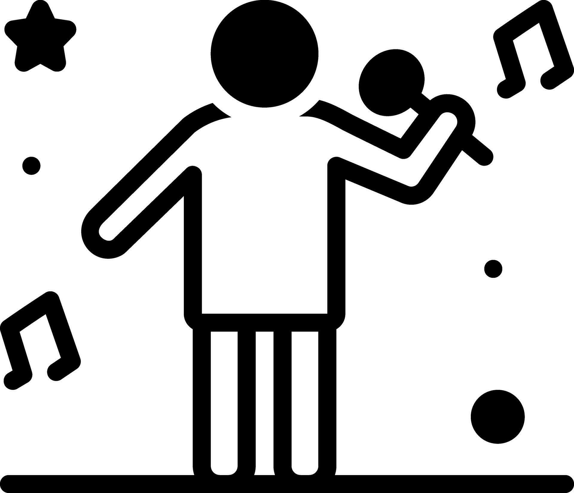 solid icon for sing 28263159 Vector Art at Vecteezy