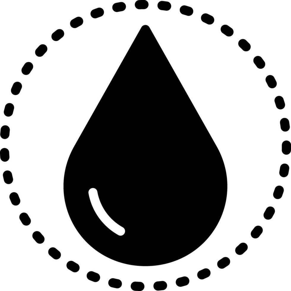 solid icon for drop vector