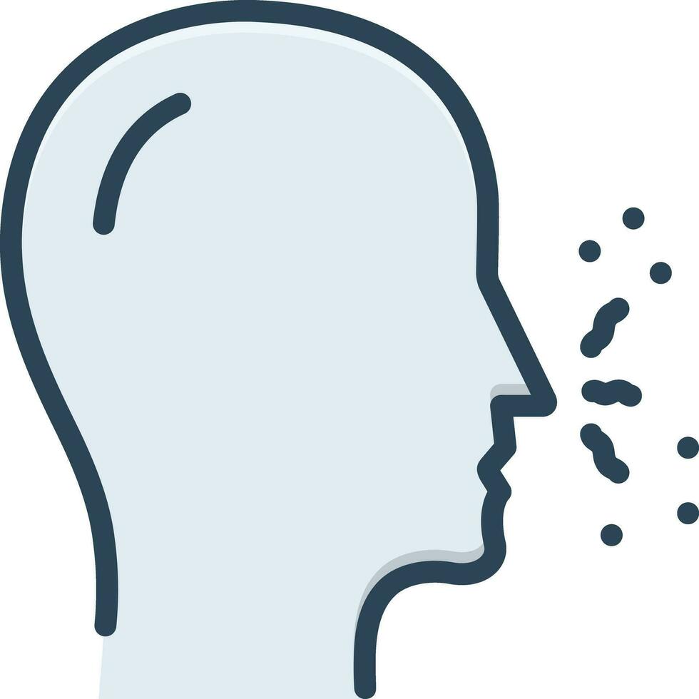 color icon for smell vector