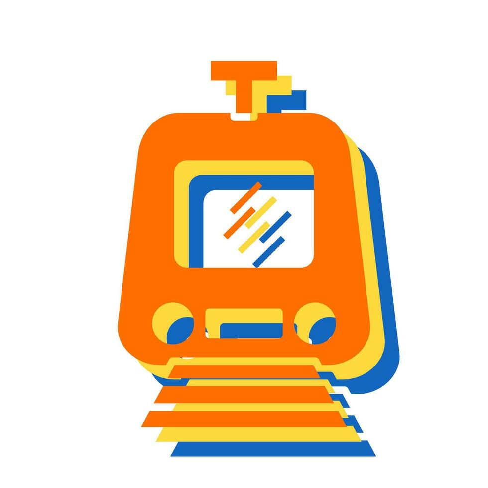 icono de vector de tren