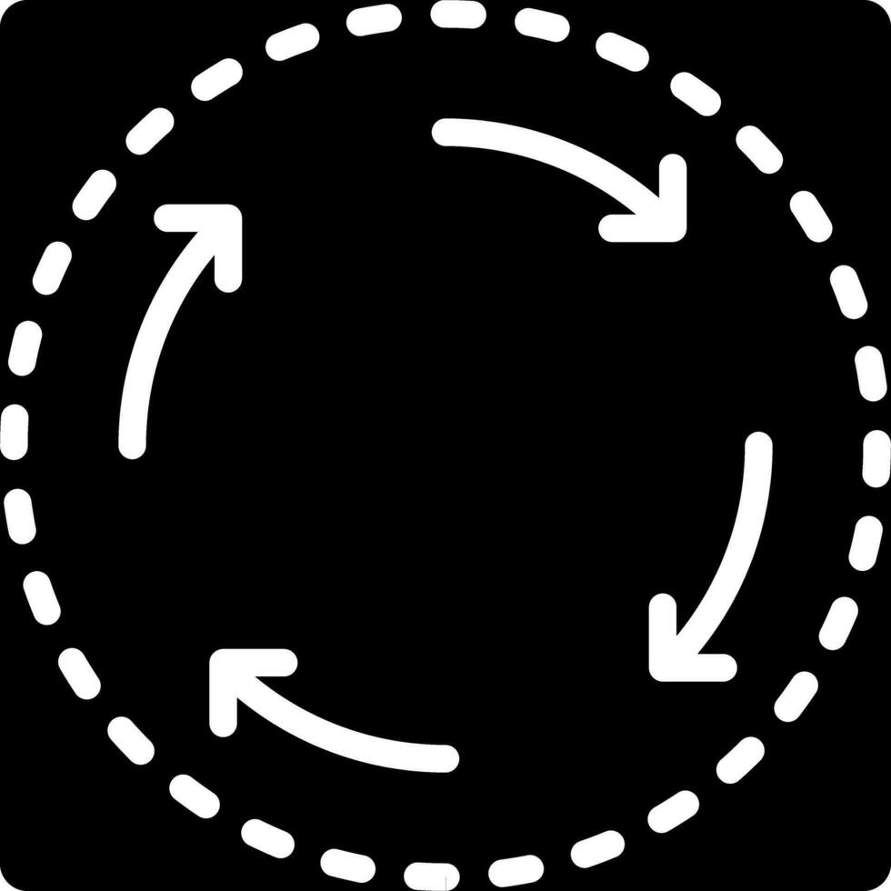 sólido icono para ciclo vector
