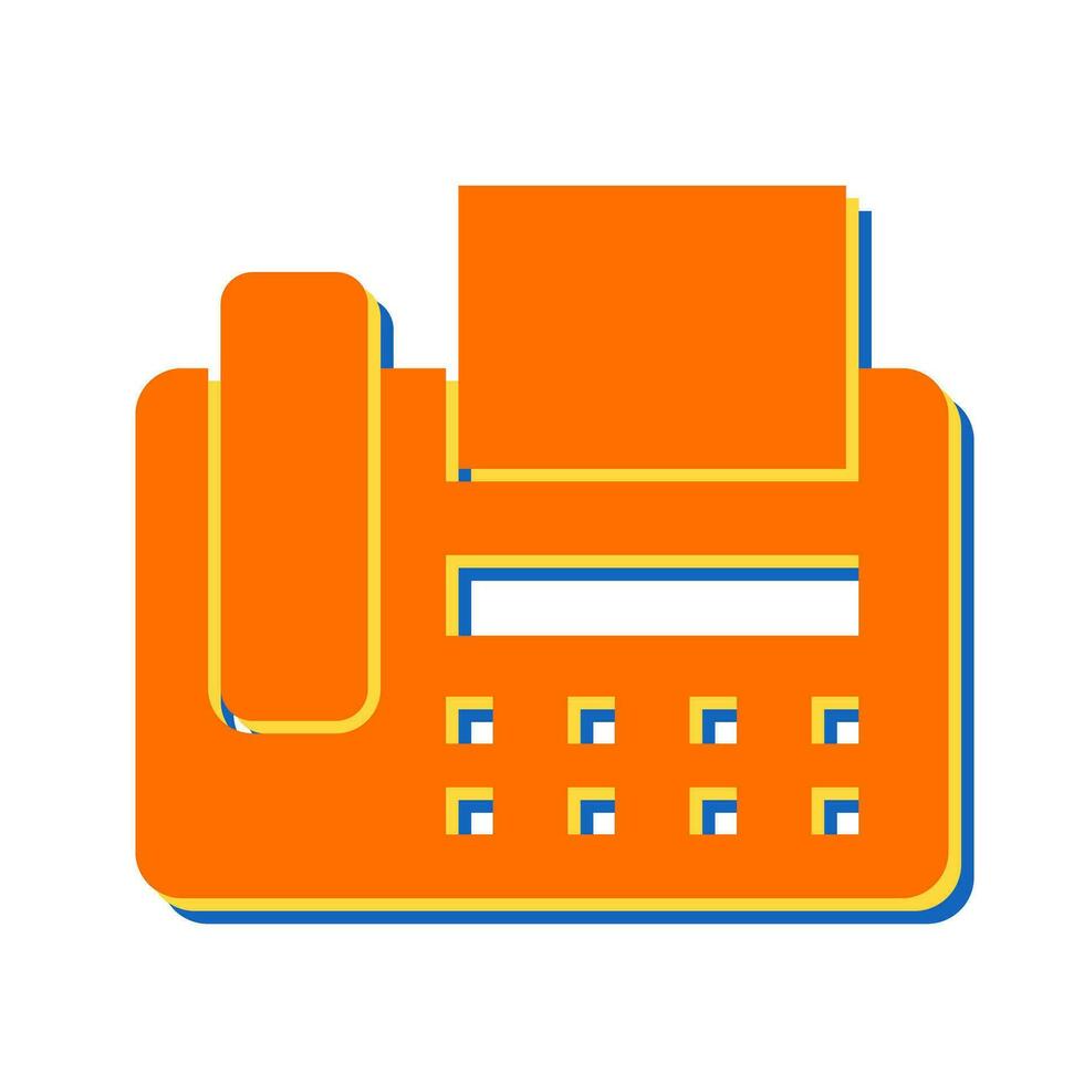 Fax Machine Vector Icon