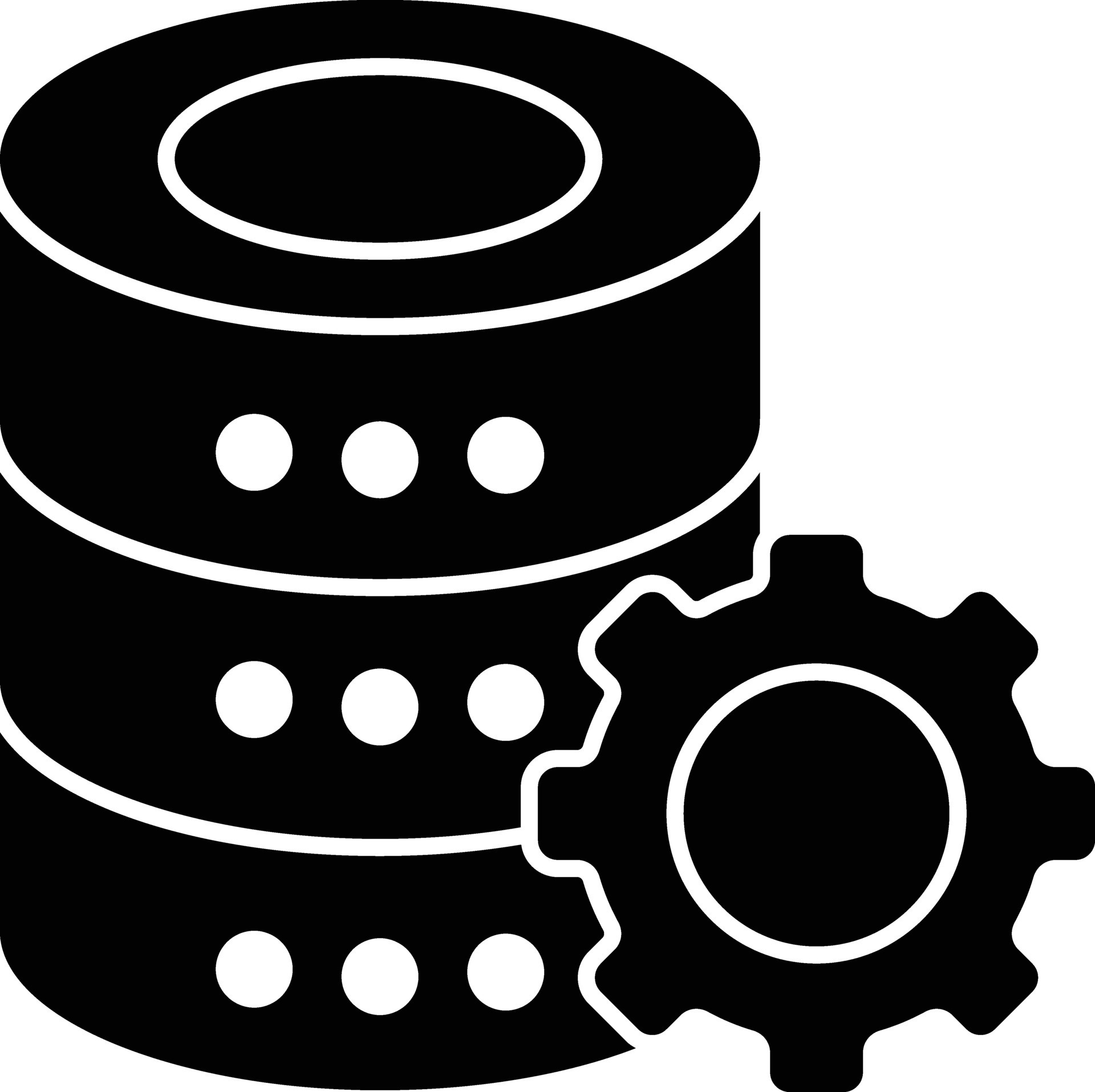 database setting glyph icons design style 28263716 Vector Art at Vecteezy