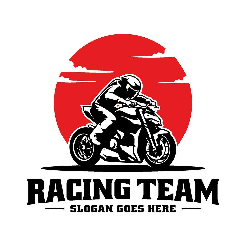 Super bike racing logo vector illustration