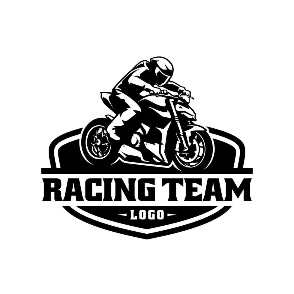 Super bike racing logo vector illustration