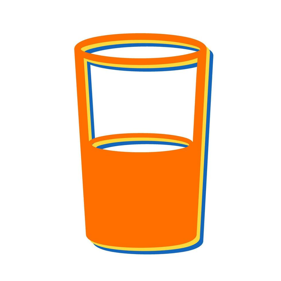 icono de vector de vasos de agua