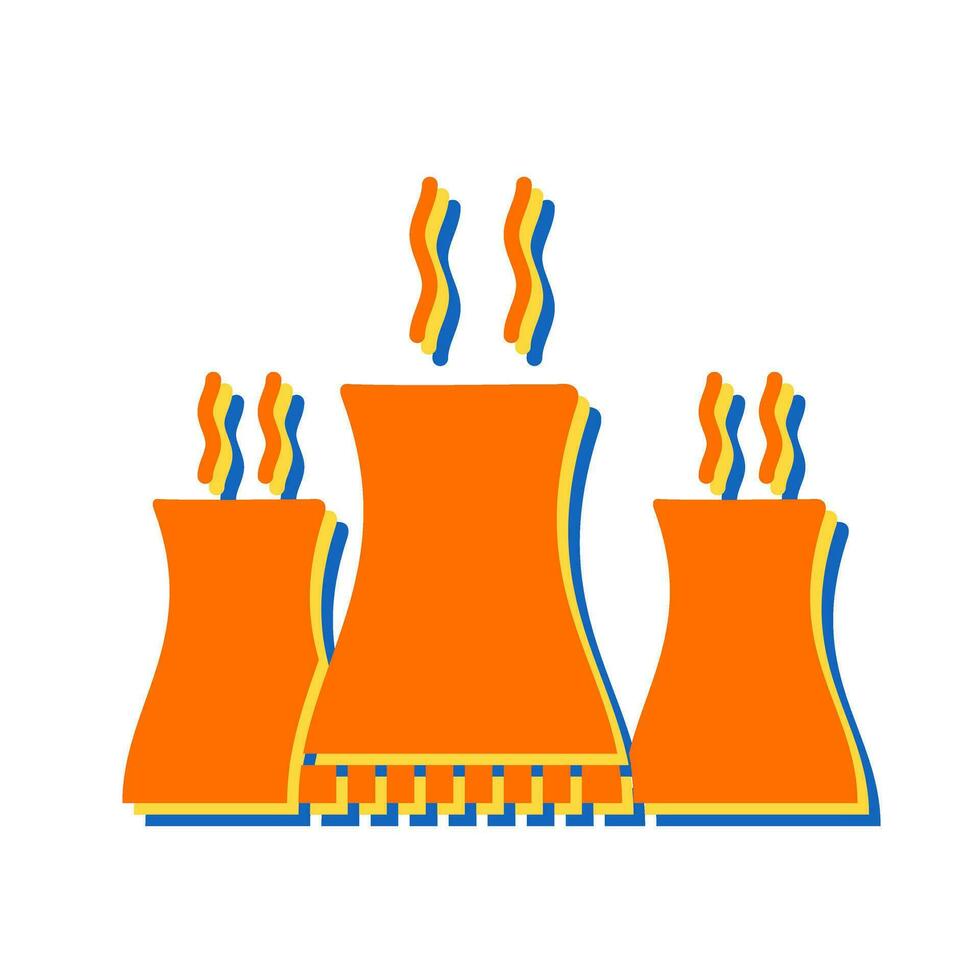 Nuclear Plant Vector Icon