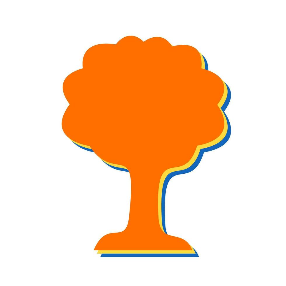 icono de vector de árbol