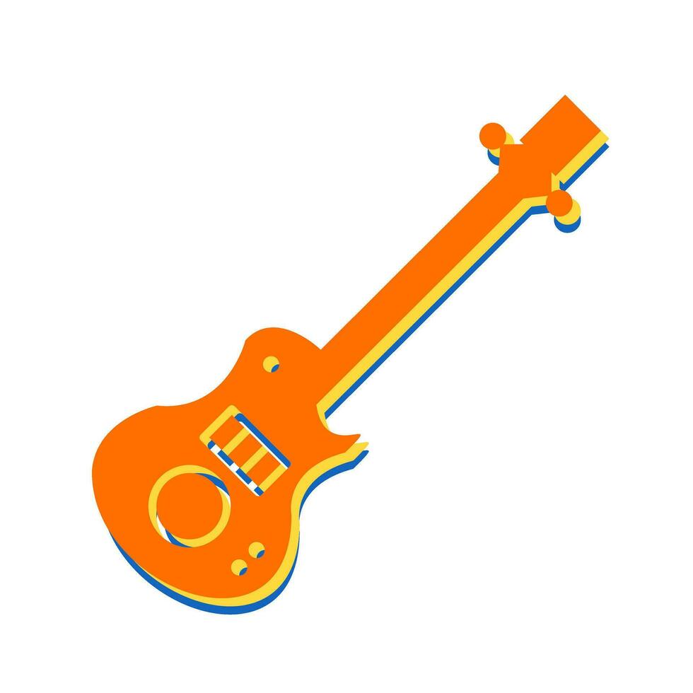 icono de vector de guitarra eléctrica