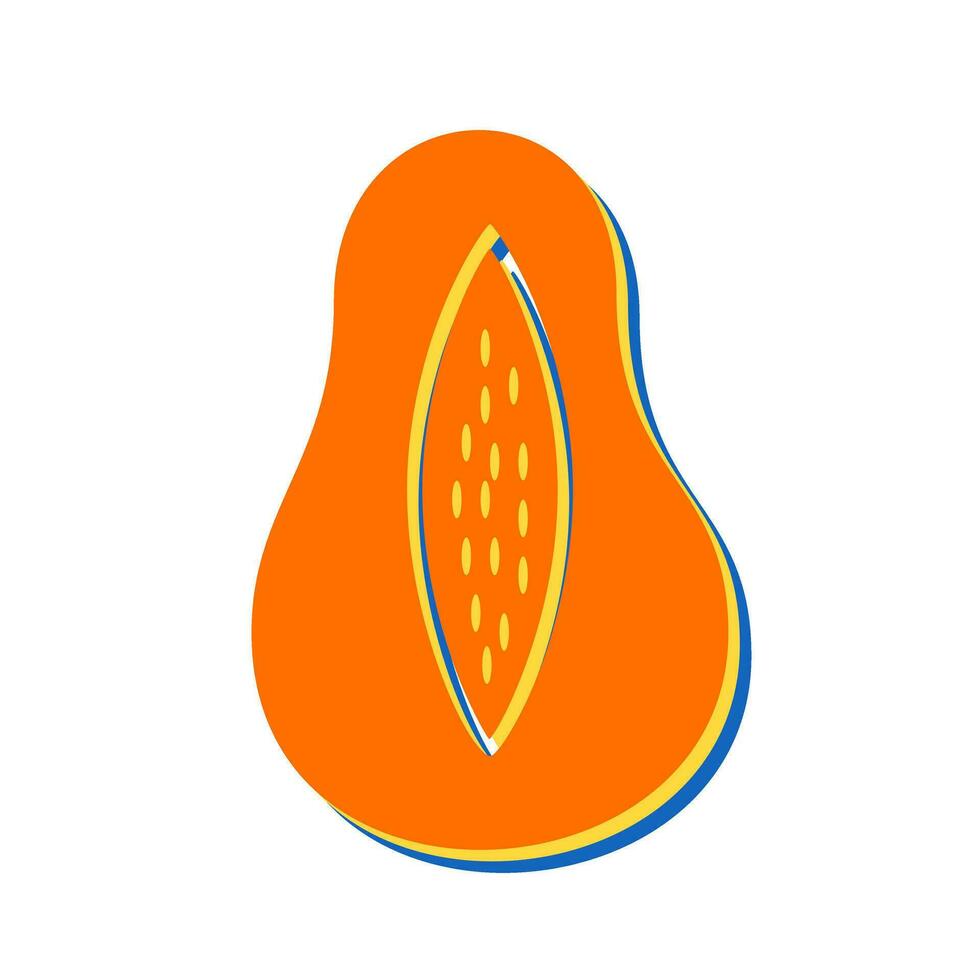 Papaya Vector Icon