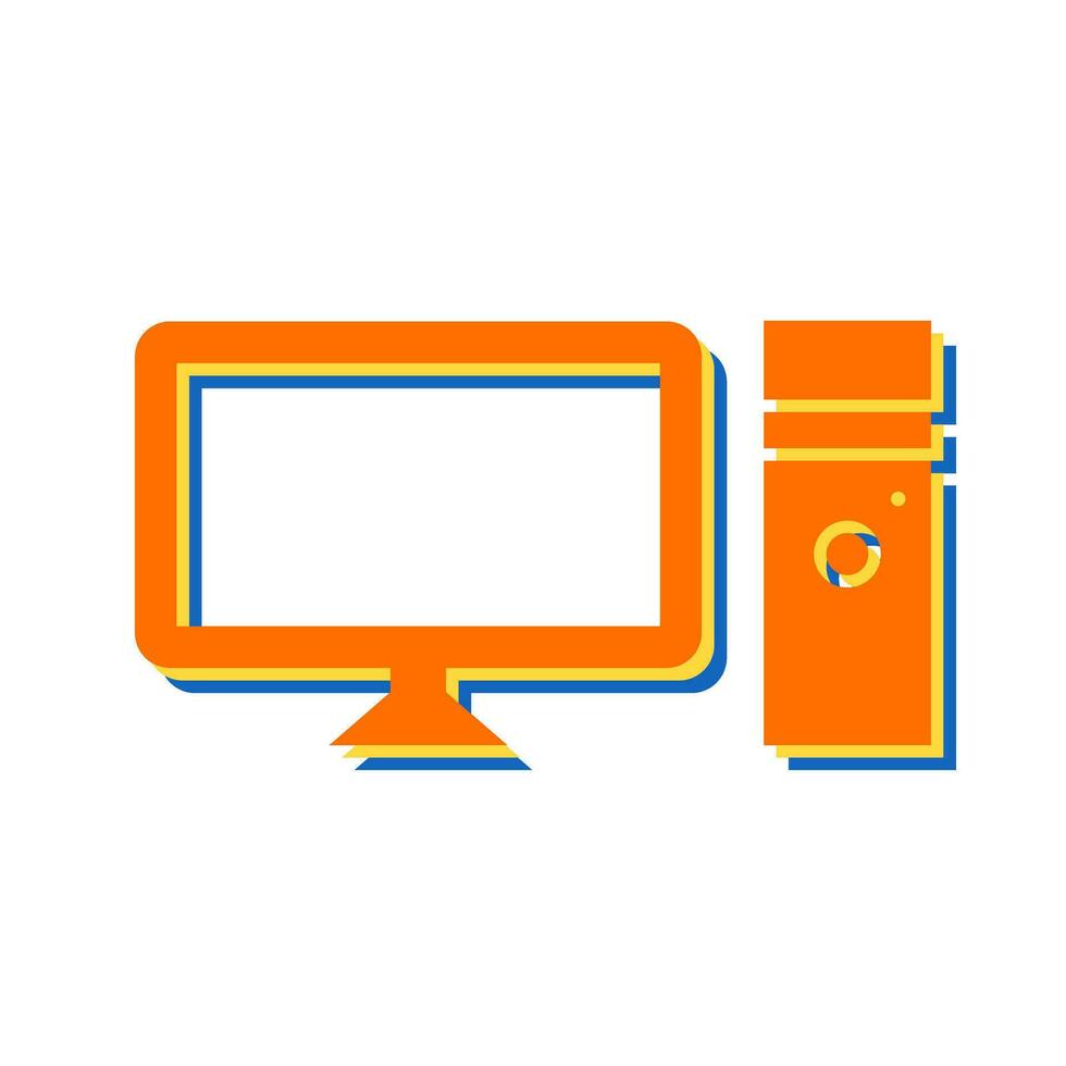 Computer Vector Icon