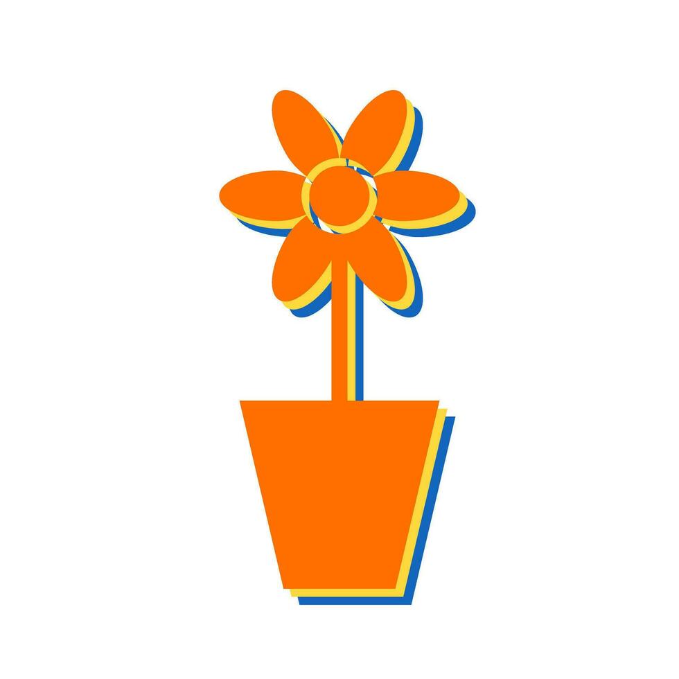 Flower Pot Vector Icon