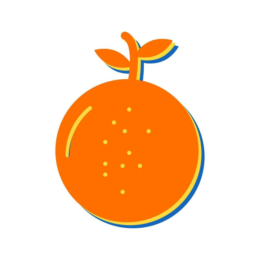 Mandarin Vector Icon