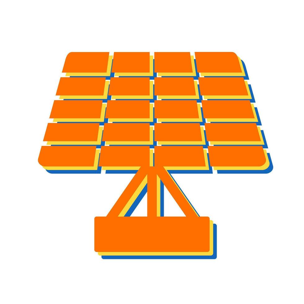 icono de vector de panel solar