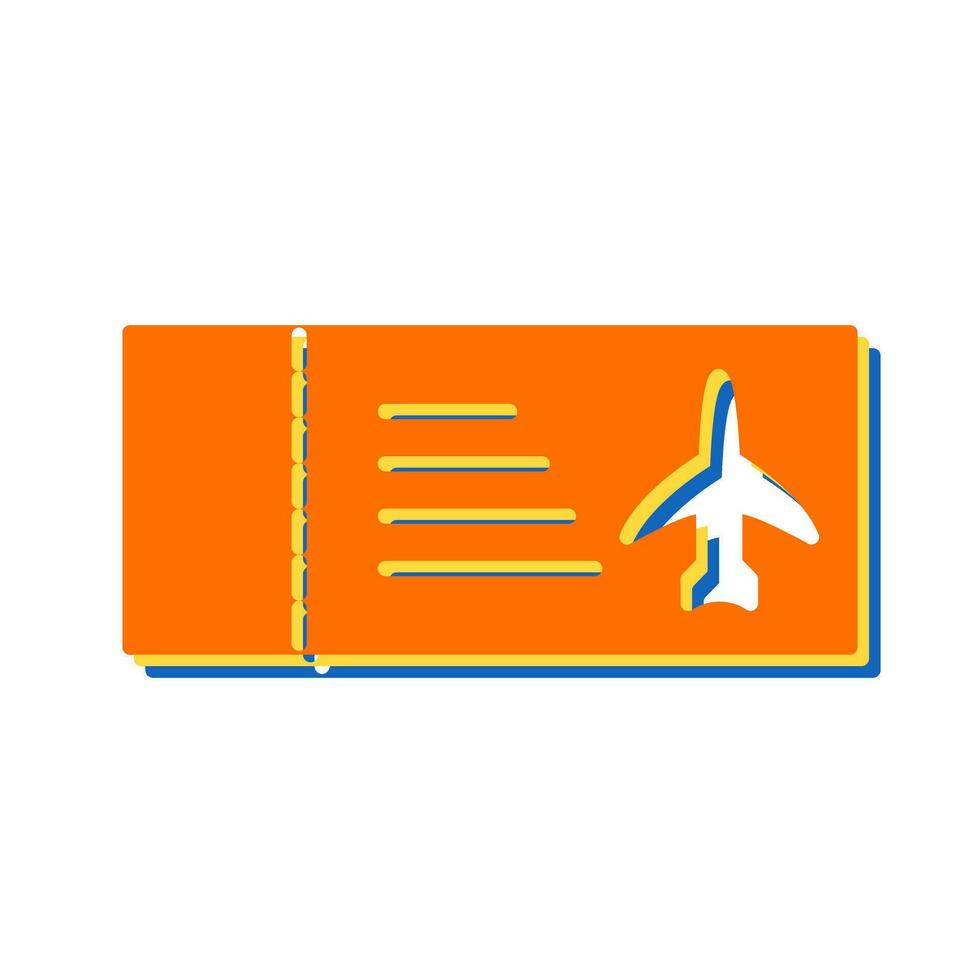 Plane Tickets Vector Icon