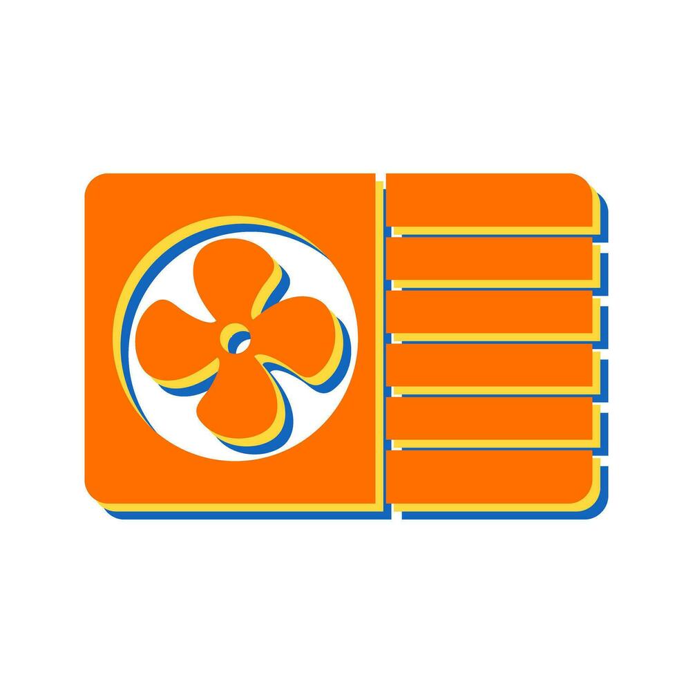 AC Window Unit Vector Icon