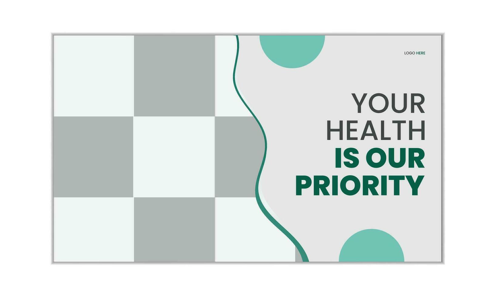 medical youtube thumbnail template design vector