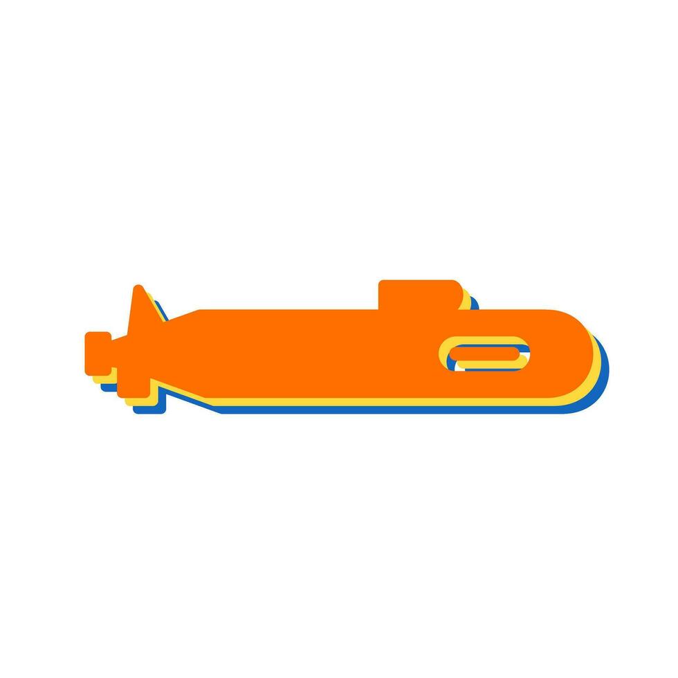 icono de vector submarino