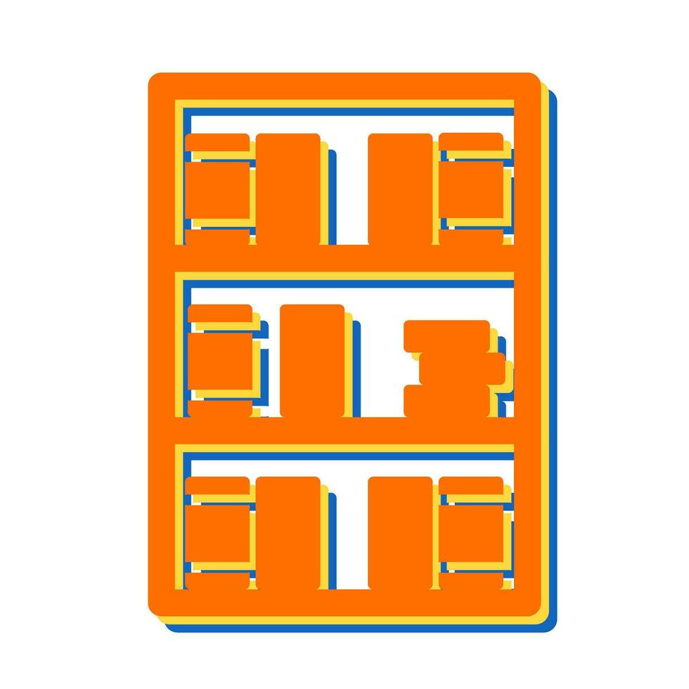 Book Shelf Vector Icon