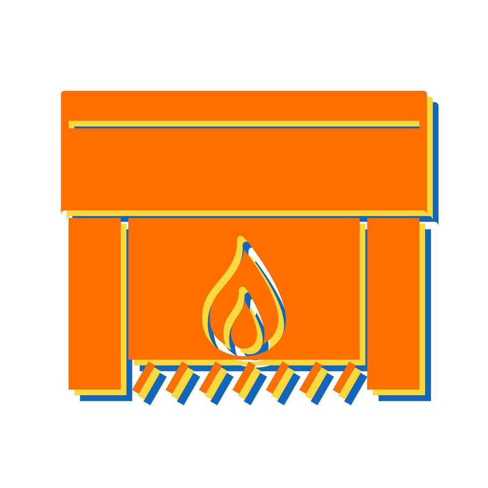 Fireplace Vector Icon