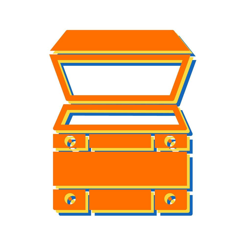 Open Treasure Box Vector Icon