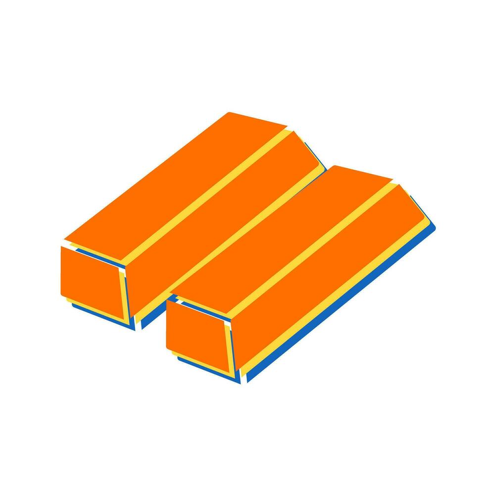 Gold Bars Vector Icon