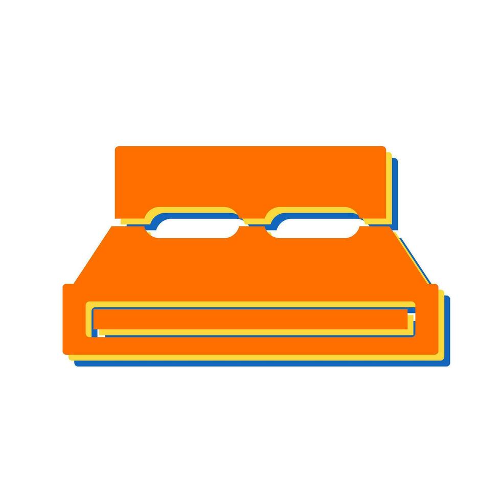 Double Bed Vector Icon