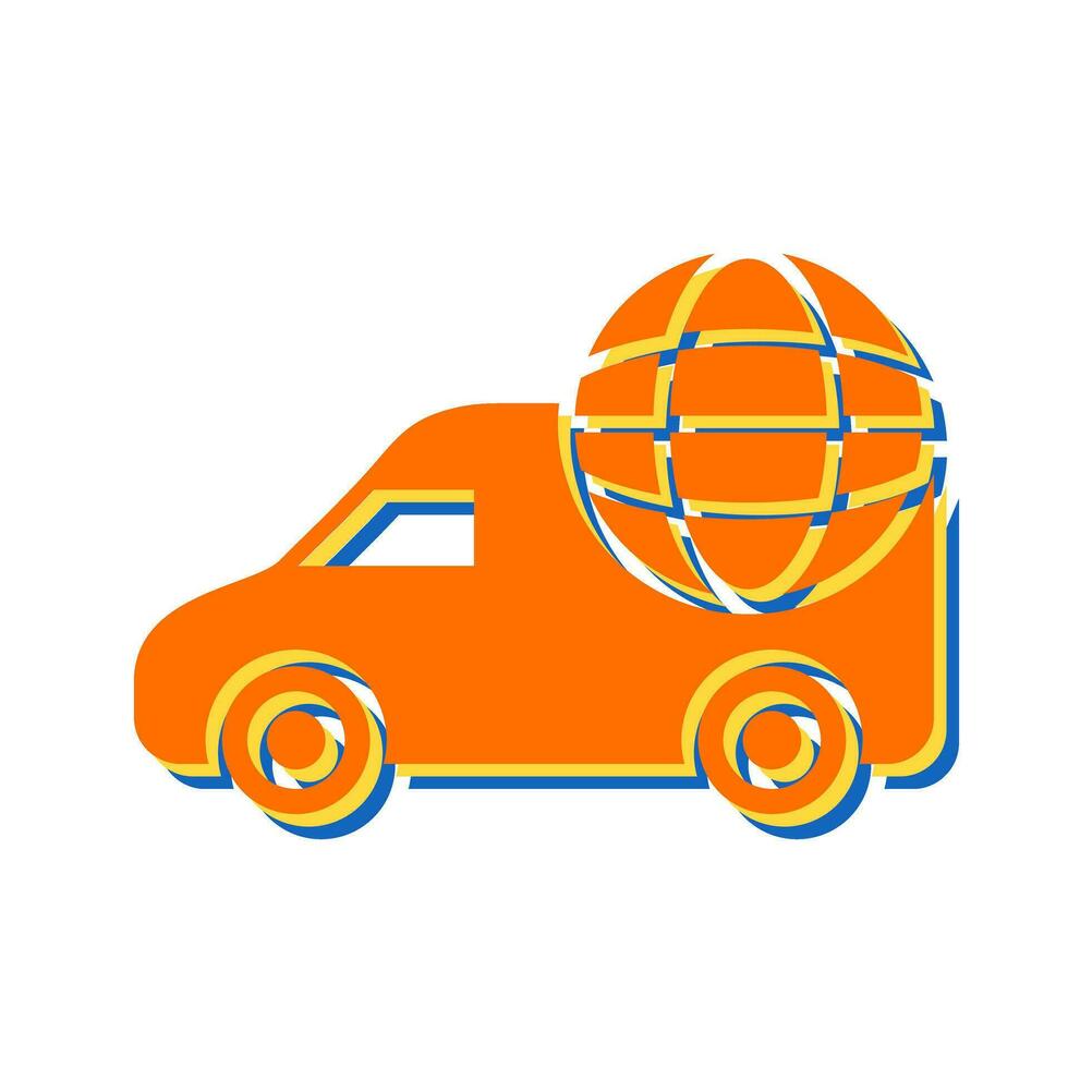 Global Delivery Vector Icon