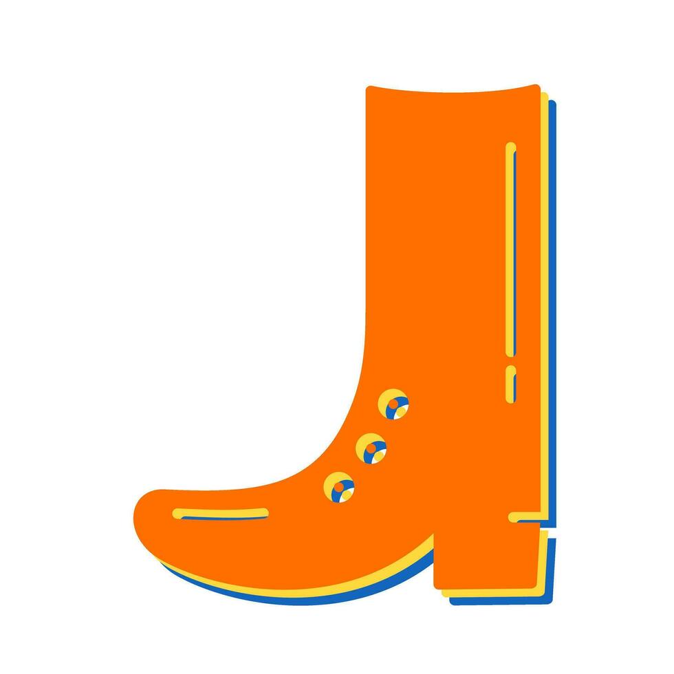 Cowboy Boot Vector Icon